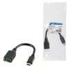 USB laidas LogiLink USB C - USB A 0,15 m CU0098 juodas
