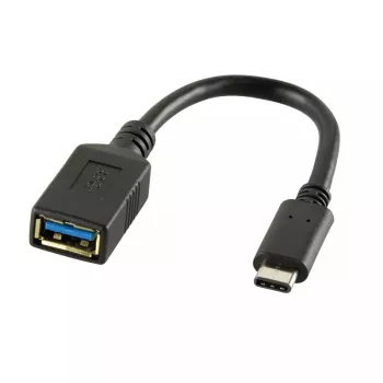 USB laidas LogiLink USB C - USB A 0,15 m CU0098 juodas