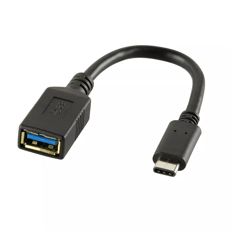 USB laidas LogiLink USB C - USB A 0,15 m CU0098 juodas