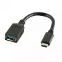 USB laidas LogiLink USB C - USB A 0,15 m CU0098 juodas