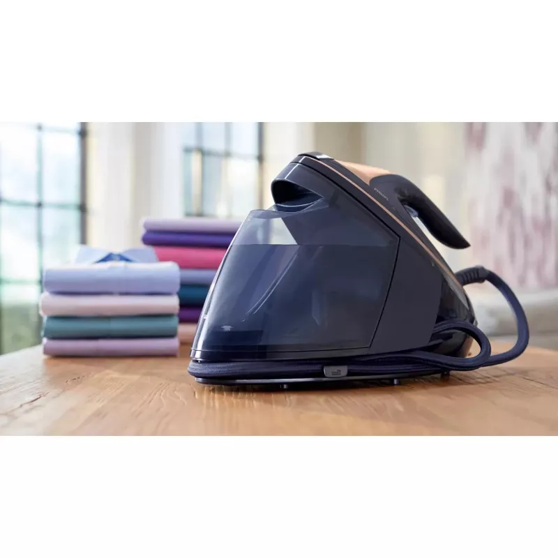 Garo generatoriaus lygintuvas „Philips PSG9050/20“ – 3100 W, 1,8 l nuimamas bakelis, 9 bar, „SteamGlide Elite“ padas
