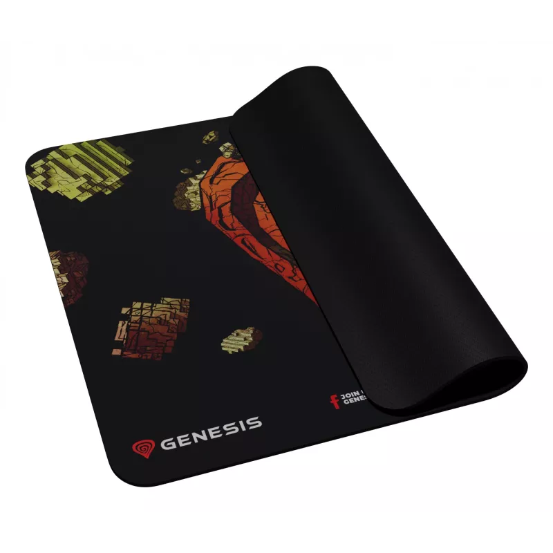 GENESIS Ancient Stone, įvairiaspalvis, paveikslėlis, audinys, guma, žaidimams skirtas pelės kilimėlis