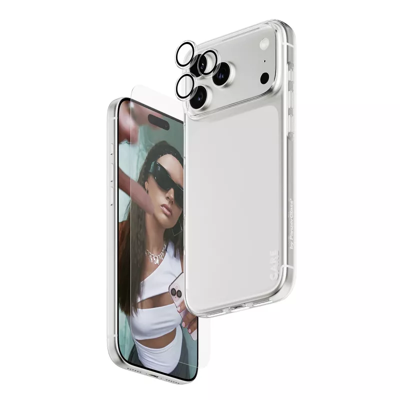 Ekrano apsaugos, dėklo ir kameros lęšių apsaugos rinkinys PanzerGlass, skirtas iPhone 17 Pro Max CR60725