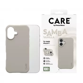 Cover PanzerGlass CARE by madingas dėklas Samba Vanilla w. MagSafe iPhone 17