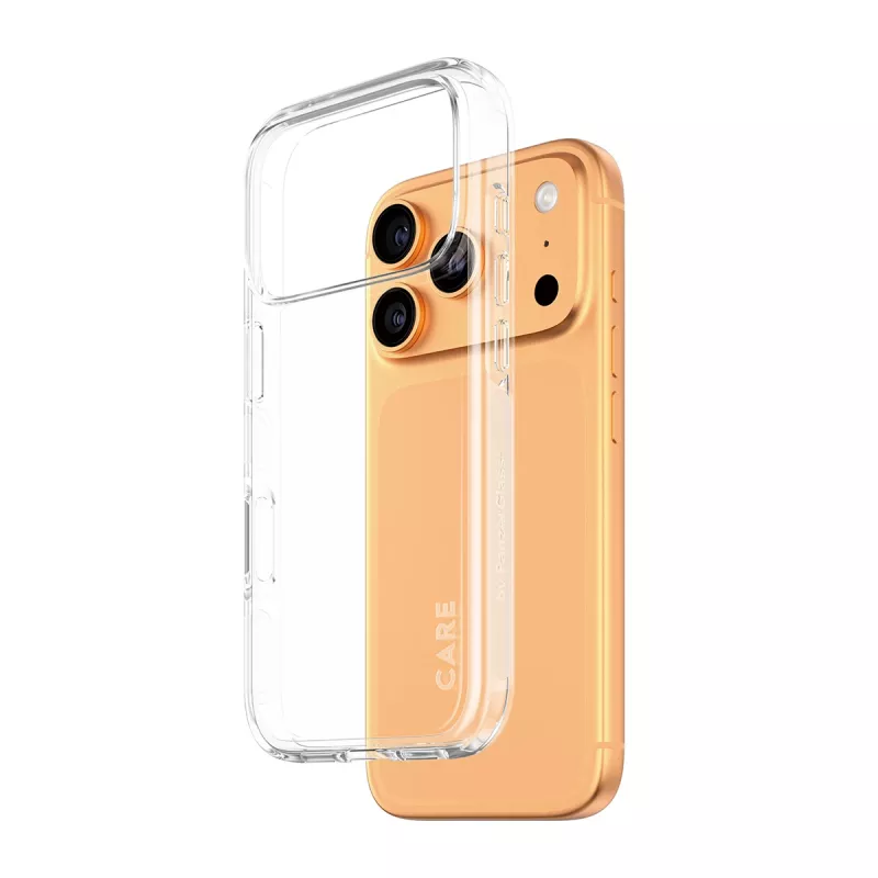 Apsauginis dėklas PanzerGlass CARE by Flagship dėklas Transparent Urban Explorer su skaidriu rėmeliu, skirtas iPhone 17 Pro