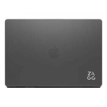 Kietas dėklas Zagg, skirtas MacBook Pro 14 M3/M2/M1 – dūminės apdailos, užsegamas apsauginis apvalkalas