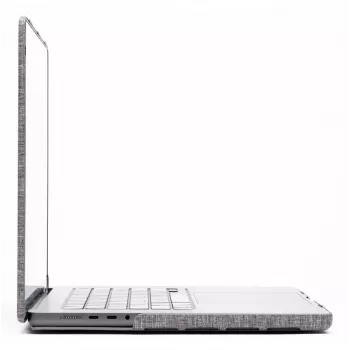 Kietas dėklas Zagg, skirtas MacBook Pro 14 M3/M2/M1 – dūminės apdailos, užsegamas apsauginis apvalkalas