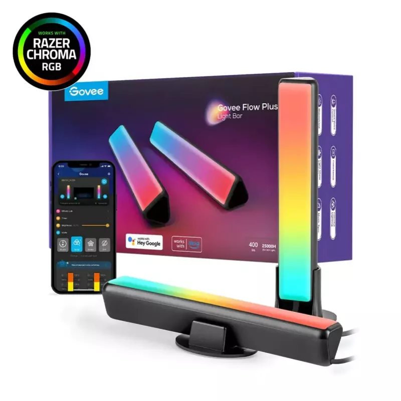 Išmanusis skydelis Govee H6056 Wi-Fi Bluetooth juodas 18W
