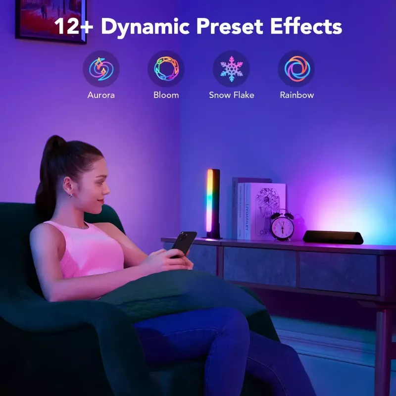 Išmanusis skydelis Govee H6056 Wi-Fi Bluetooth juodas 18W