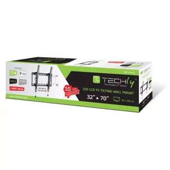 Techly ICA-PLB 59T TV laikiklis/stovas 177,8 cm (70 colių) juodas