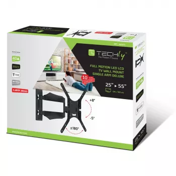 Techly ICA-PLB 271M TV laikiklis/stovas 132.1 cm (52 col.) Juoda