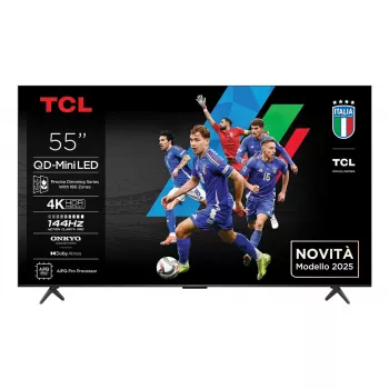 Televizorius TCL 55Q6C 55 colių QD-Mini LED 4K Ultra HD, 3840×2160, Google TV, HDMI 2.1, 2.1ch 40W, HDR10+