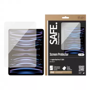“PanzerGlass SAFE. by®” ekrano apsauga iPad Pro 11'' (2024-2025) | Itin platus pritaikymas