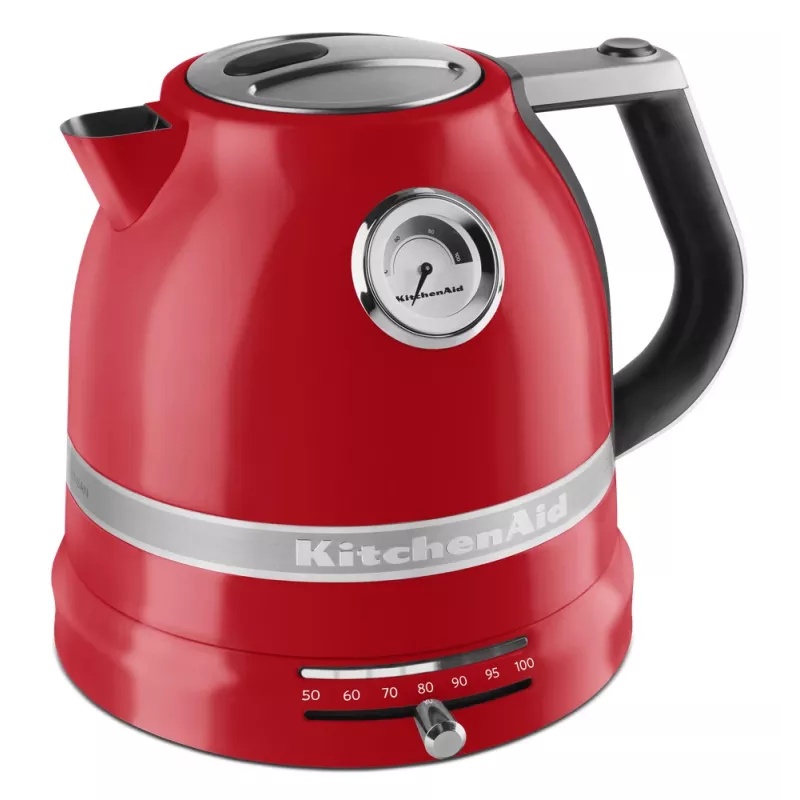 Elektrinis virdulys KITCHENAID 1,5 L 2400 W, nerūdijantis plienas / aliuminis, 7 temperatūros nustatymai, Imperial Red