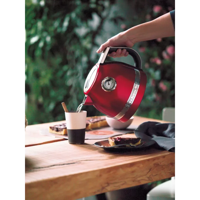 Elektrinis virdulys KITCHENAID 1,5 L 2400 W, nerūdijantis plienas / aliuminis, 7 temperatūros nustatymai, Imperial Red