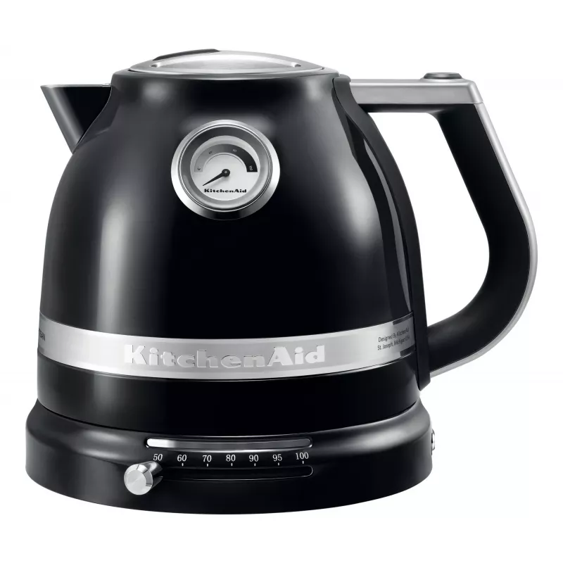 Elektrinis virdulys KITCHENAID 1,5 l 2400 W juodas, 7 temperatūros nuostatos, nerūdijantis plienas/aliuminis