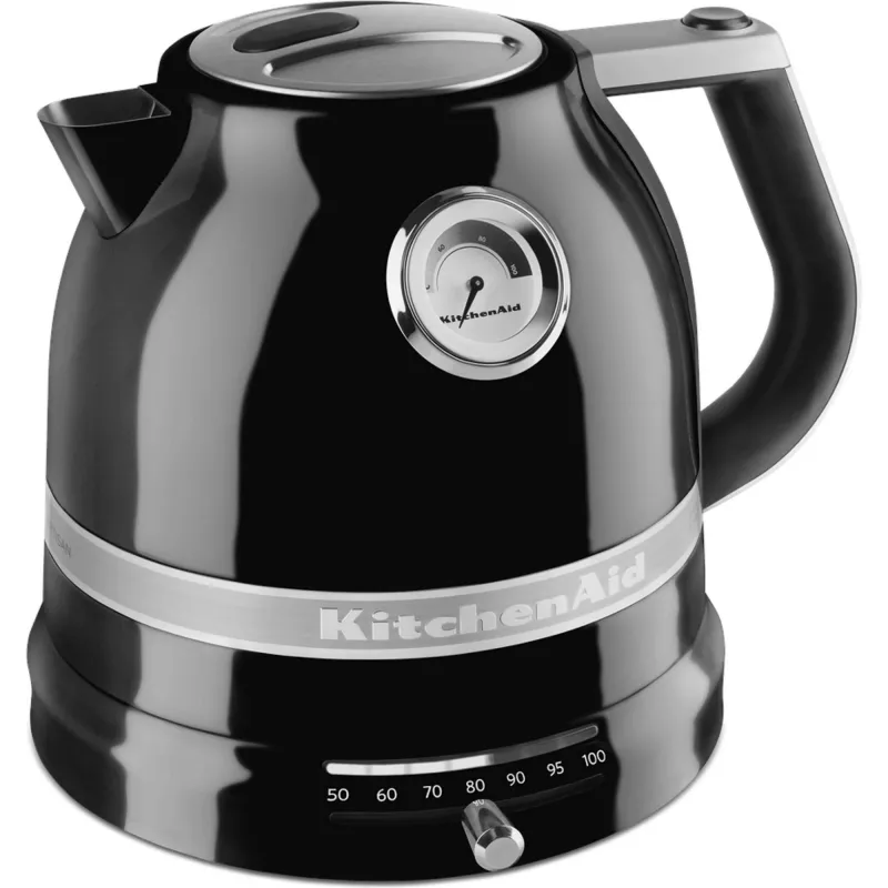 Elektrinis virdulys KITCHENAID 1,5 l 2400 W juodas, 7 temperatūros nuostatos, nerūdijantis plienas/aliuminis