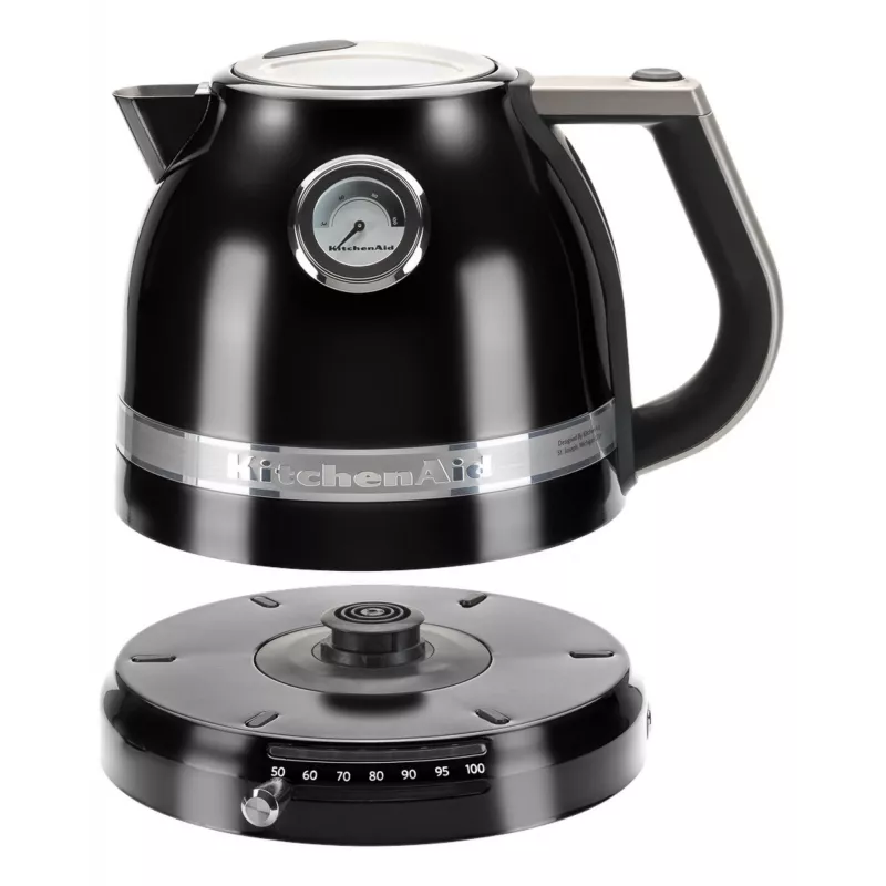 Elektrinis virdulys KITCHENAID 1,5 l 2400 W juodas, 7 temperatūros nuostatos, nerūdijantis plienas/aliuminis