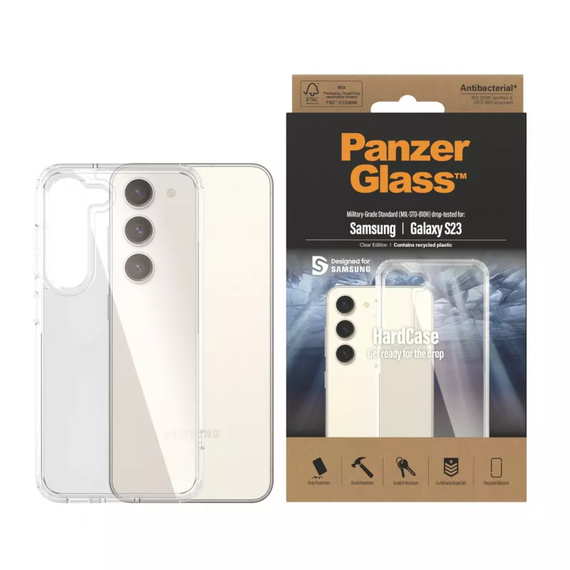 PanzerGlass ® HardCase permatomas Samsung Galaxy S23, Dėklas, Samsung, Samsung - Galaxy S23, Permatomas