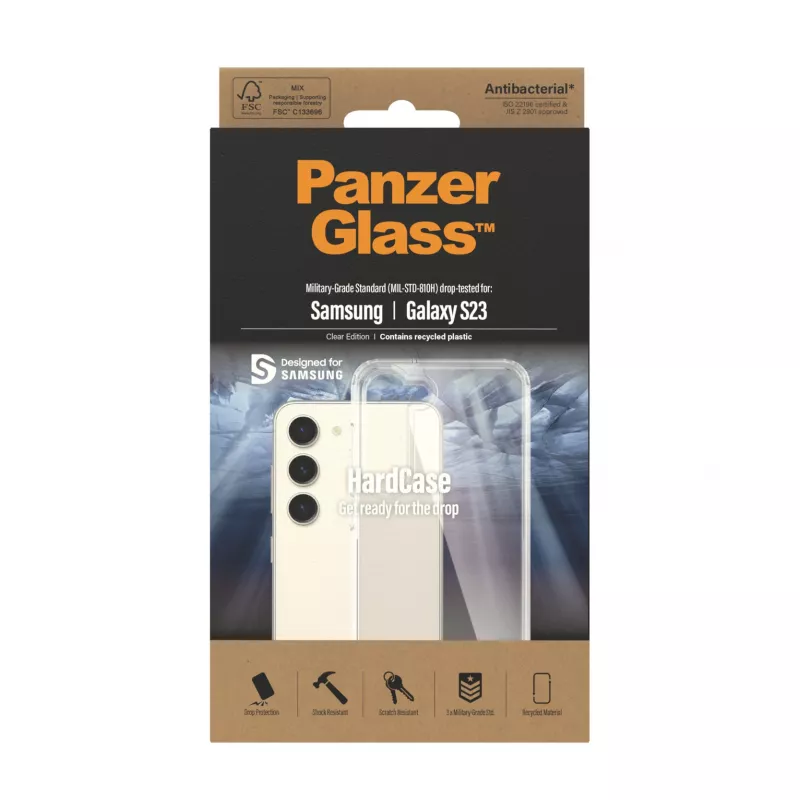 PanzerGlass ® HardCase permatomas Samsung Galaxy S23, Dėklas, Samsung, Samsung - Galaxy S23, Permatomas