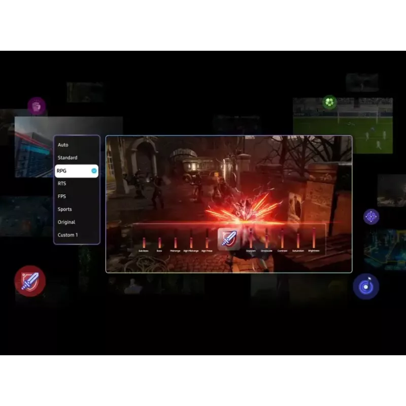 Televizorius Samsung 55 colių Neo QLED QN85F 4K Ultra HD išmanusis televizorius, 55 colių (138 cm), Neo QLED, 3840x2160, Tizen, sidabrinis