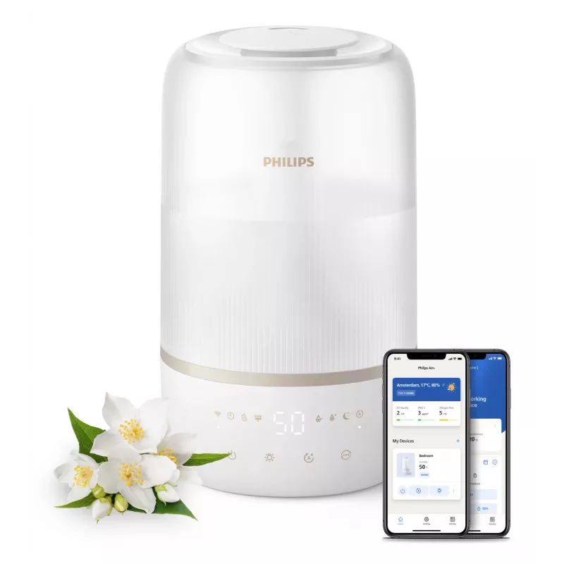 Philips 1000 series HU1510/04 drėkintuvas ultragarsinis 3 l baltas 19 W