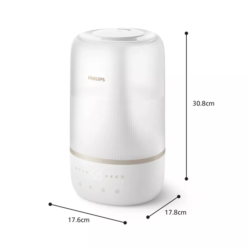 Philips 1000 series HU1510/04 drėkintuvas ultragarsinis 3 l baltas 19 W