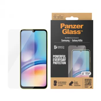 Ekrano apsauga PanzerGlass 7343, skirta Samsung Galaxy A05S, antibakterinė, atspari įbrėžimams