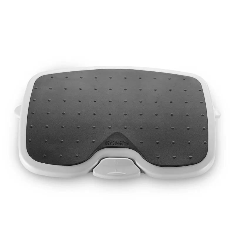 Kojų atrama Kensington SoleMate Plus reguliuojamas pasvirimas 0–20°, aukštis 8.89–12.7 cm, platforma 45×35 cm, juoda/pilka