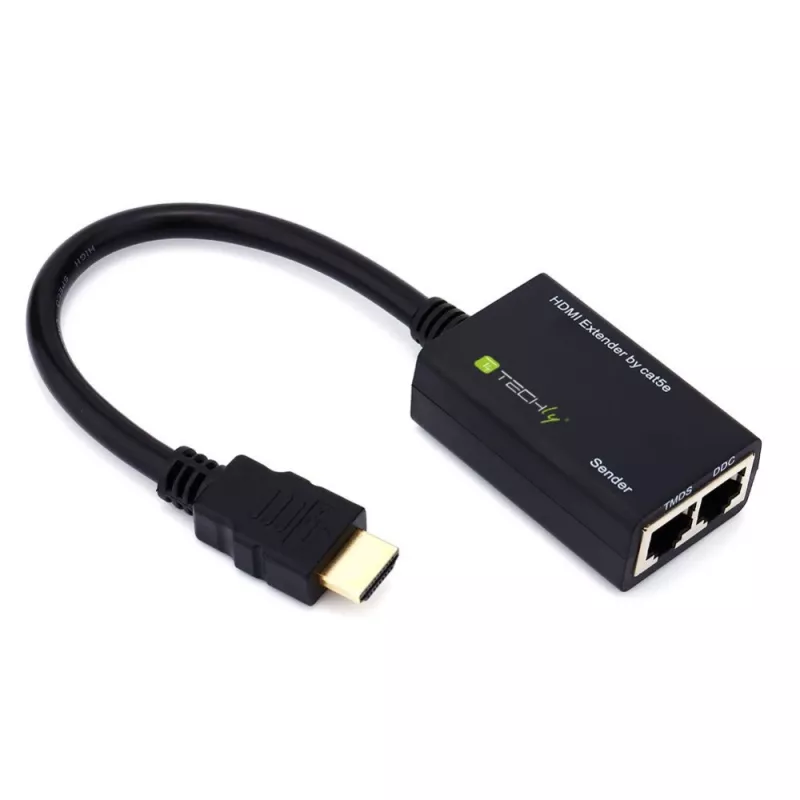 Techly stiprintuvas HDMI Cat 5e / 6 Kompaktiškas 30m IDATA EXT-E30D