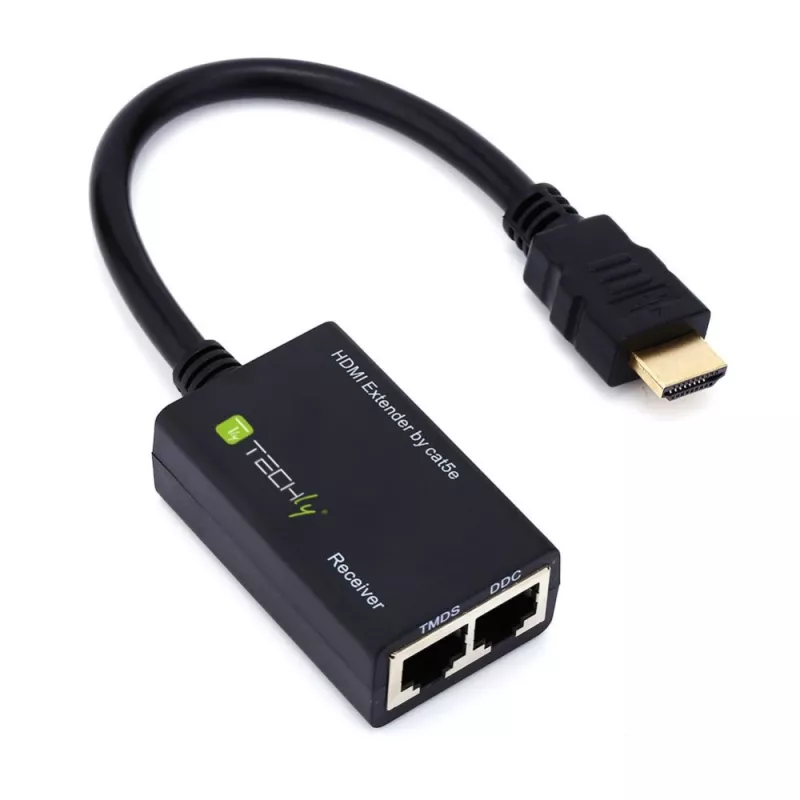 Techly stiprintuvas HDMI Cat 5e / 6 Kompaktiškas 30m IDATA EXT-E30D
