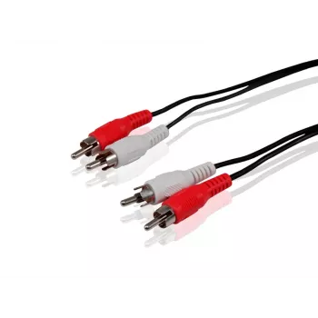 Conceptronic RCA garso kabelis, RCA, kištukas, RCA, kištukas, 5 m, juodas