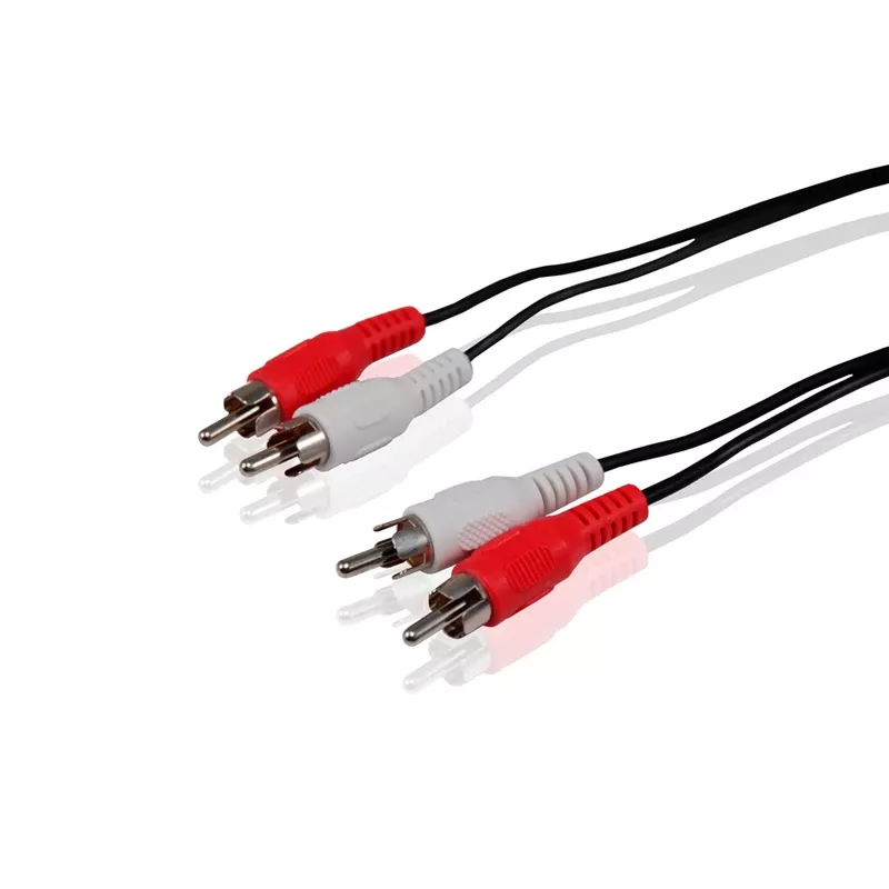 Conceptronic RCA garso kabelis, RCA, kištukas, RCA, kištukas, 5 m, juodas
