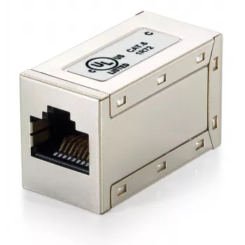 Equip Cat.6 ekranuotas modulinis linijinis sujungiklis, RJ-45, RJ-45, metalinis