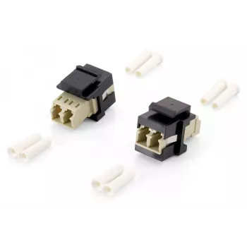 Equip šviesolaidinis raktų adapteris, LC dvipusis, LC/LC, smėlio, juoda, 17,8 mm, 29 mm, 16,1 mm, 6,5 g