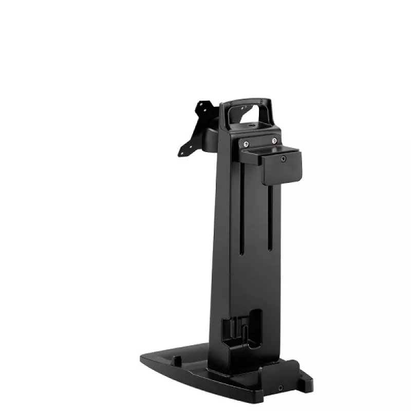 Neomounts pasvyrimo/apsukimo/pasukimo stalinis stovas ir THIN CLIENT laikiklis 10-30 colių monitoriaus ekranui, reguliuojamo aukščio - juodas