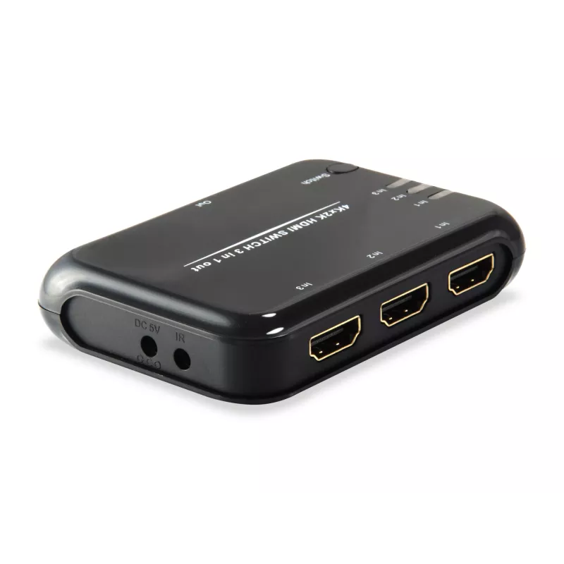 Equip HDMI 1.4 jungiklis 3x1, HDMI, plastikinis, juodas, IR, 7.1 kanalai, DTS-HD, Dolby TrueHD
