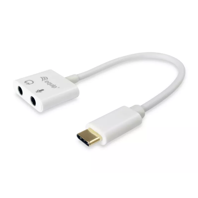 Equip USB Type C prie garso adapterio