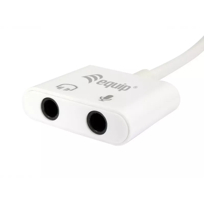 Equip USB Type C prie garso adapterio
