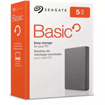 Seagate Basic išorinis kietasis diskas 5 TB 2,5 colio 3.2 Gen 1 (3.1 Gen 1) Sidabrinis