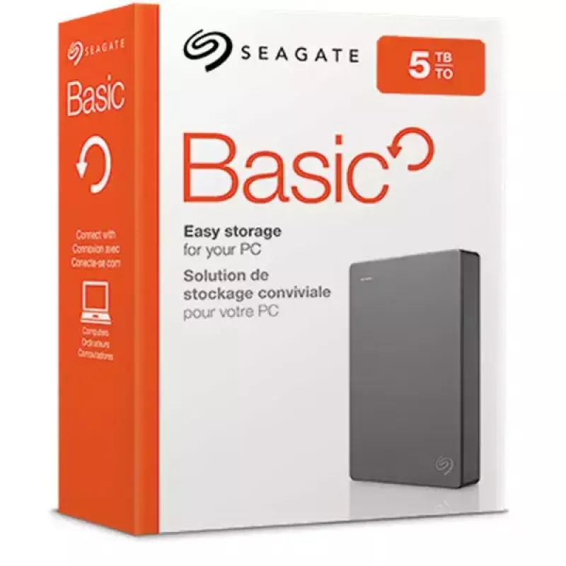 Seagate Basic išorinis kietasis diskas 5 TB 2,5 colio 3.2 Gen 1 (3.1 Gen 1) Sidabrinis