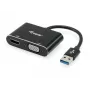 Equip USB 3.0 į HDMI/VGA (HD15) adapteris, 3.2 Gen 1 (3.1 Gen 1), USB Type-A, HDMI išvestis, 1920 x 1080 pikselių