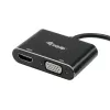 Equip USB 3.0 į HDMI/VGA (HD15) adapteris, 3.2 Gen 1 (3.1 Gen 1), USB Type-A, HDMI išvestis, 1920 x 1080 pikselių