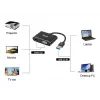 Equip USB 3.0 į HDMI/VGA (HD15) adapteris, 3.2 Gen 1 (3.1 Gen 1), USB Type-A, HDMI išvestis, 1920 x 1080 pikselių