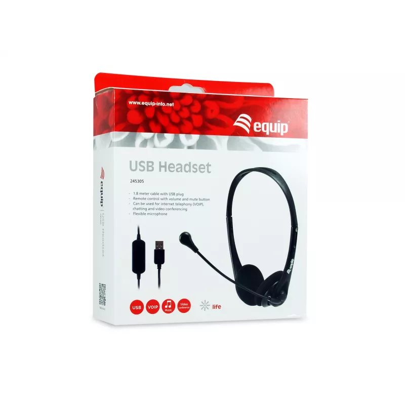 Ausinės Equip USB Headset