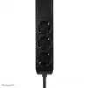 Neomounts DS22-840BL6 stalo lizdas su spaustuku, USB-C ir USB-A prievadais – greitas įkrovimas