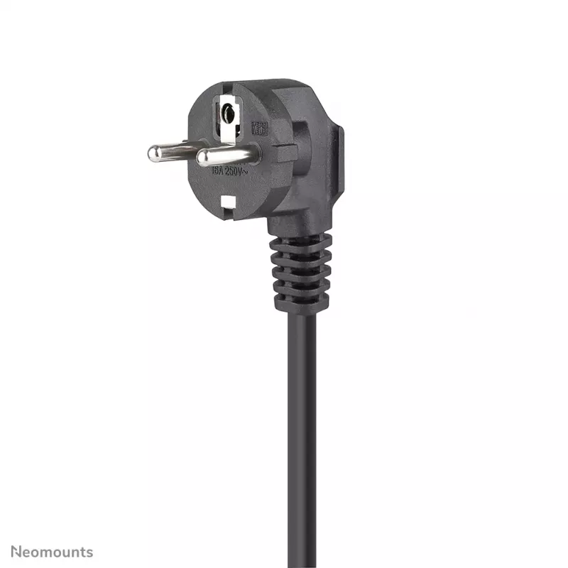 Neomounts DS22-840BL6 stalo lizdas su spaustuku, USB-C ir USB-A prievadais – greitas įkrovimas
