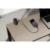 Neomounts DS22-840BL6 stalo lizdas su spaustuku, USB-C ir USB-A prievadais – greitas įkrovimas