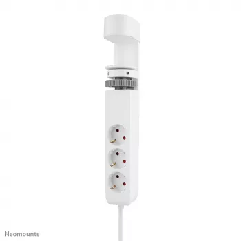Neomounts DS22-840WH6 stalinis lizdas su spaustuvu, USB-C ir USB-A prievadais – greitasis įkrovimas