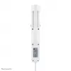 Neomounts DS22-840WH6 stalinis lizdas su spaustuvu, USB-C ir USB-A prievadais – greitasis įkrovimas
